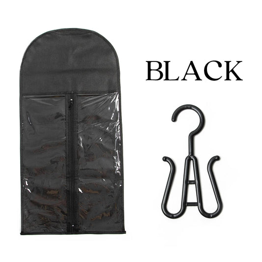 Wig Storage Bags Hair Extensions Storage Bag with Hanger for Lace Wigs Hair Extension Holder Wig Hanger with Bag Wig Accessories